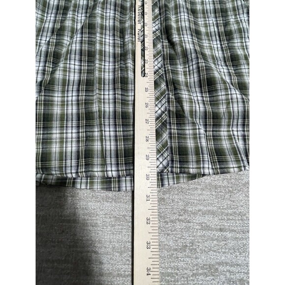 Wrangler Shirt Men’s Large Button Down Plaid Snap Button Long Sleeve Western - Picture 8 of 10